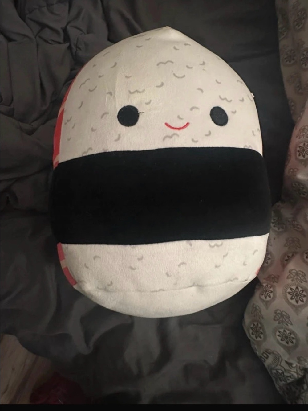 Squishmallows Sushi Rice Ball Pillow - White, Black, Red